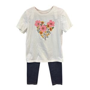 *LAST CHANCE SALE ITEM* 4/$20 Floral Shirt w/ Leggings - Cat & Jack - 5T